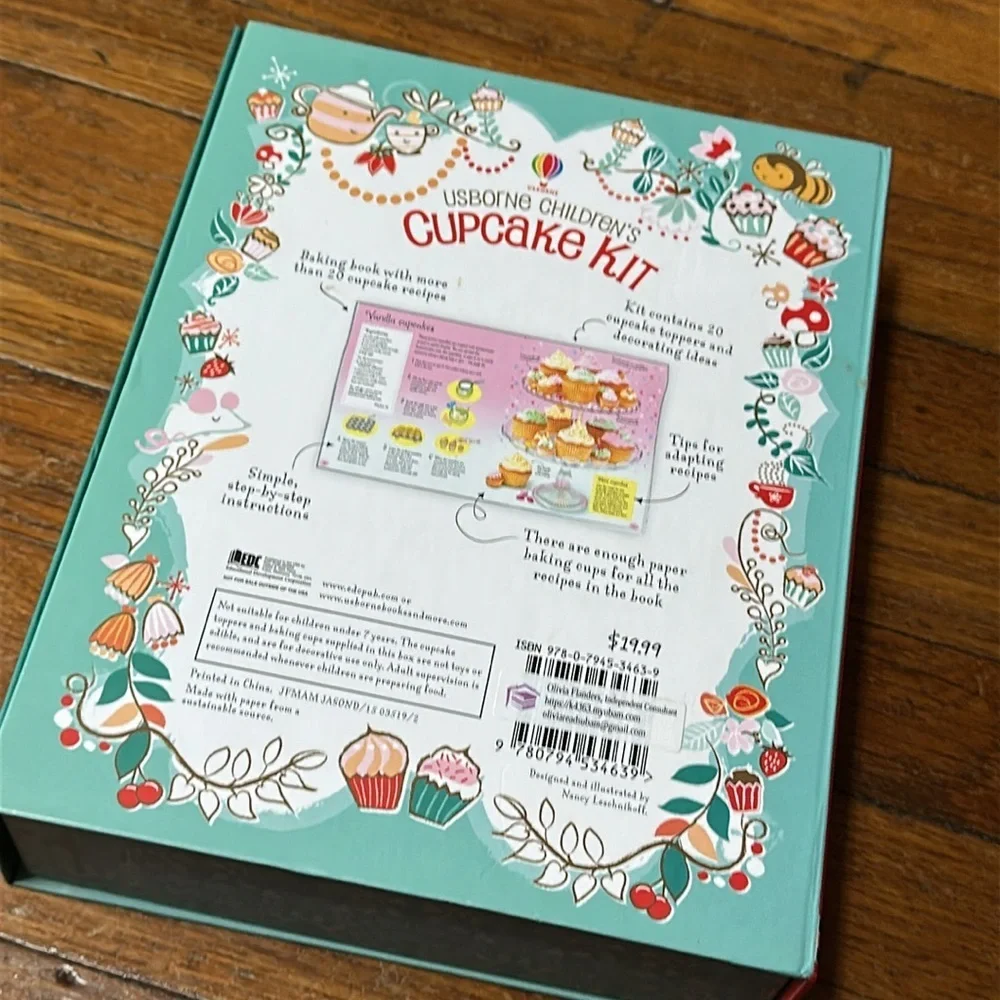 Usborne Children’s Cupcake Kit, Book + Supplies